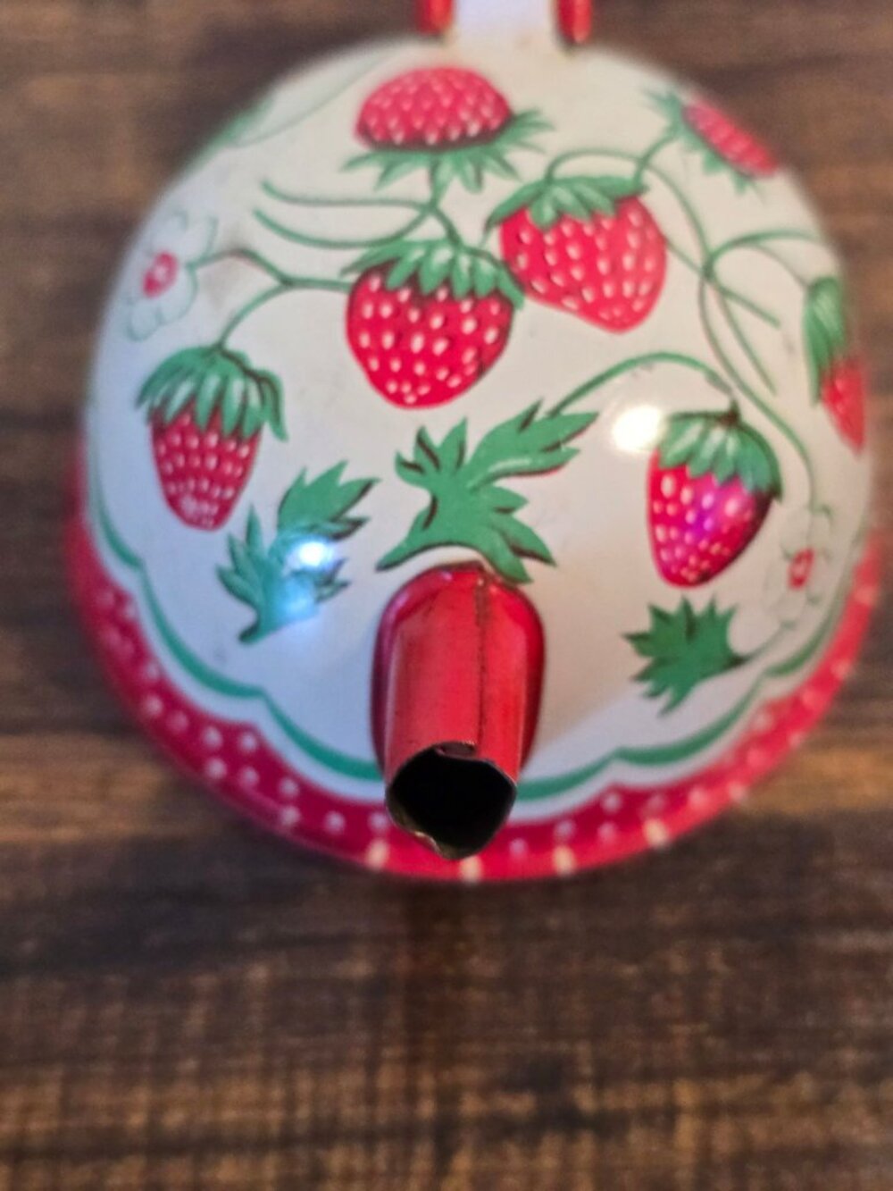 Vintage 1950s Wolverine Strawberry Toy Tea Tin Canister Set 13 pc set READ - Picture 15 of 16